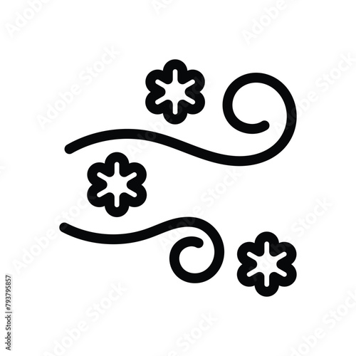 Snowstorm vector icon