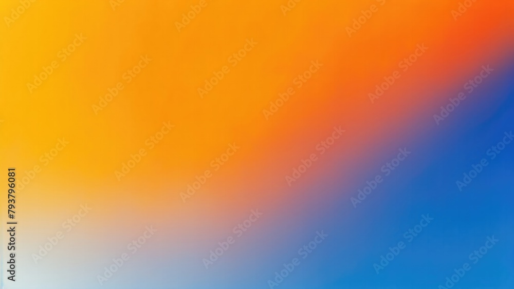 Orange and Blue yellow gradient grainy background
