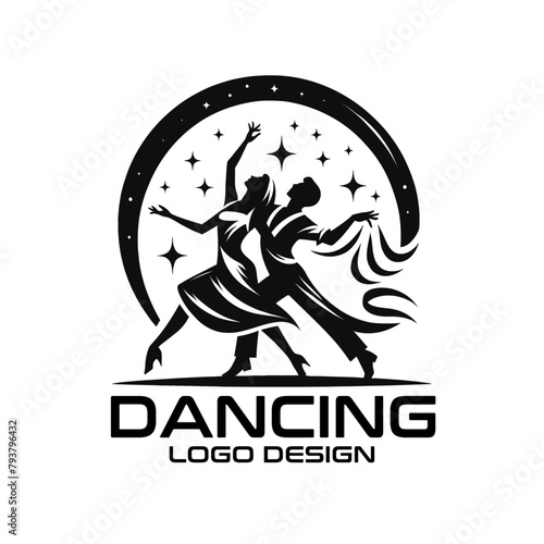 Dancing Vector Logo Design photo