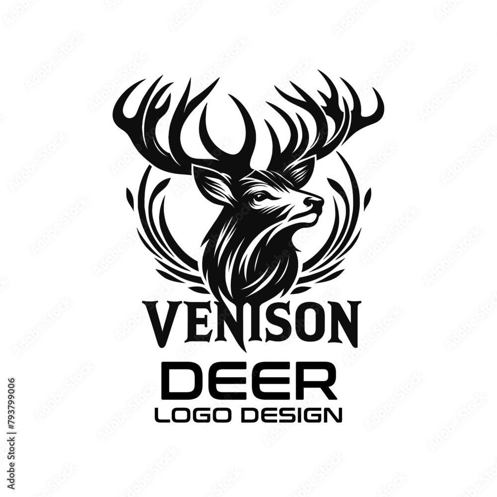 Obraz premium Deer Vector Logo Design 