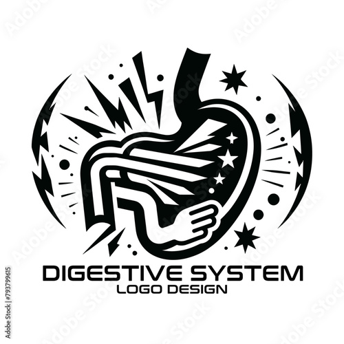 Digestive System Vector Logo Design