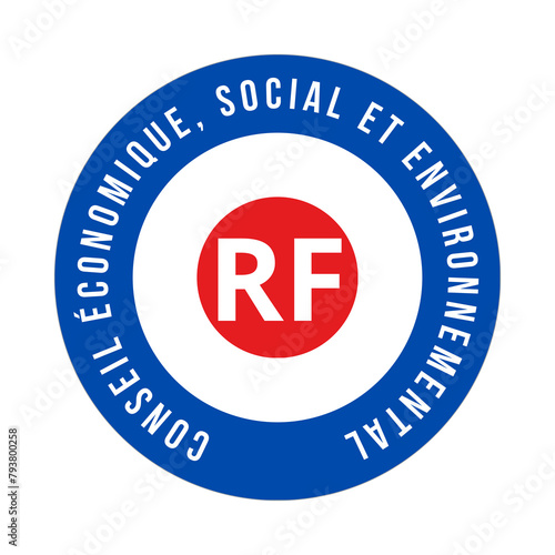 Symbole CESE conseil économique, social et environnemental en France