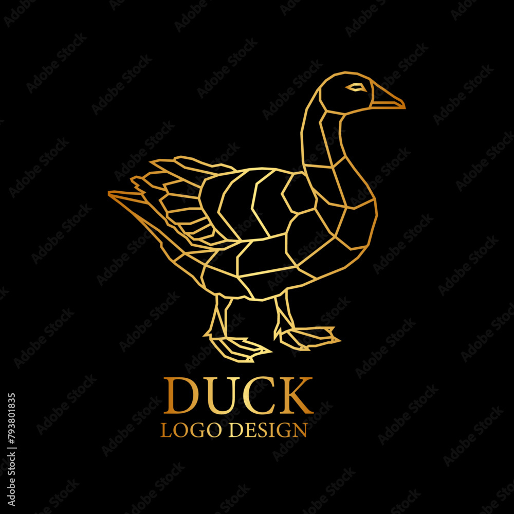 Duckling Vector Logo Design Duckling Vector Logo Design
