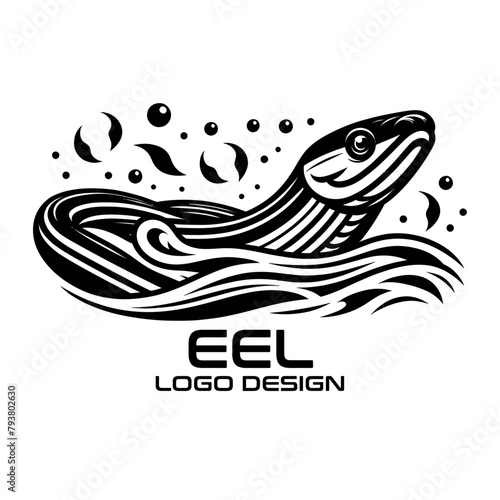 Eel Vector Logo Design 
