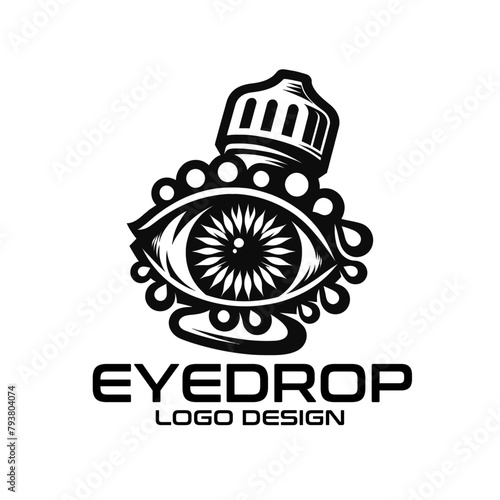 Eyedrop Vector Logo Design