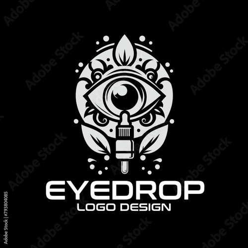 Eyedrop Vector Logo Design