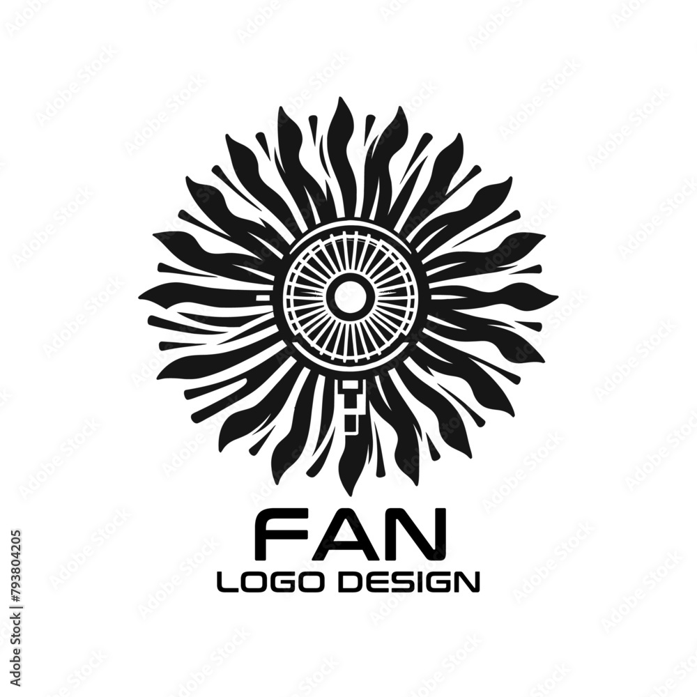 Fan Vector Logo Design Fan Vector Logo Design