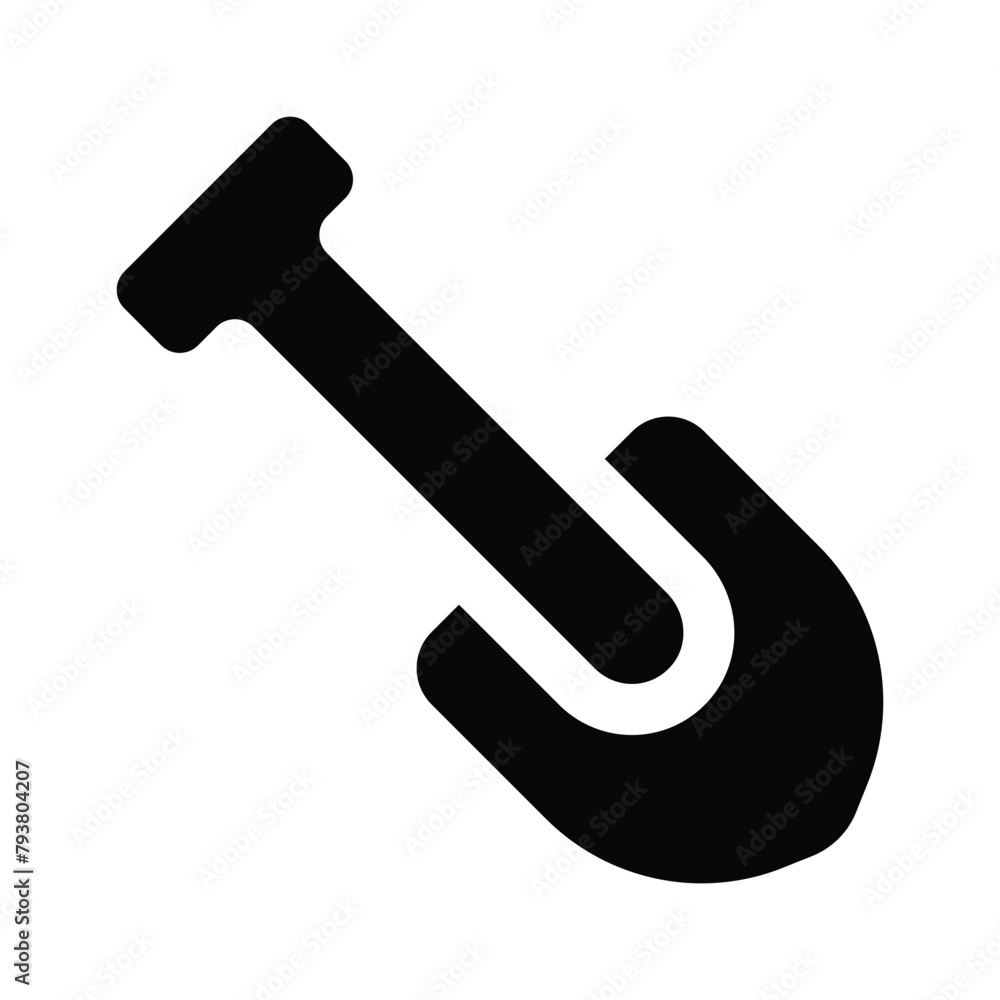 Have a look at this amazing icon of shovel in trendy style Have a look at this amazing icon of shovel in trendy style