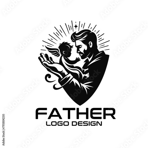 Father Vector Logo Design photo