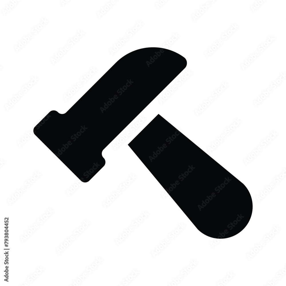 Hammer Icon in trendy design isolated on white background Hammer Icon in trendy design isolated on white background