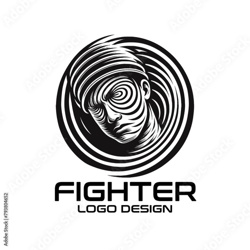 Fighter Vector Logo Design