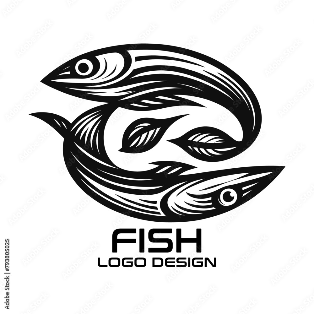 Fototapeta premium Fish Vector Logo Design