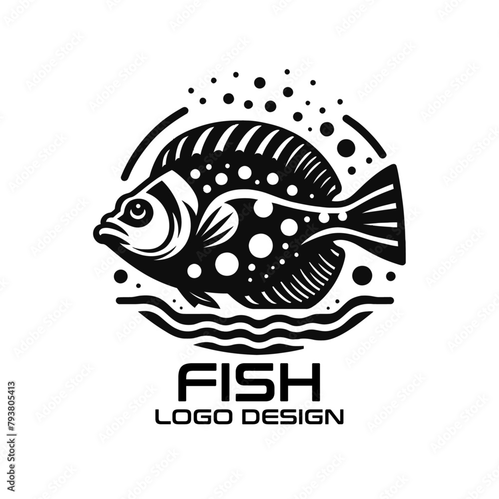 Obraz premium Fish Vector Logo Design