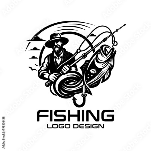 Fishing Vector Logo Design