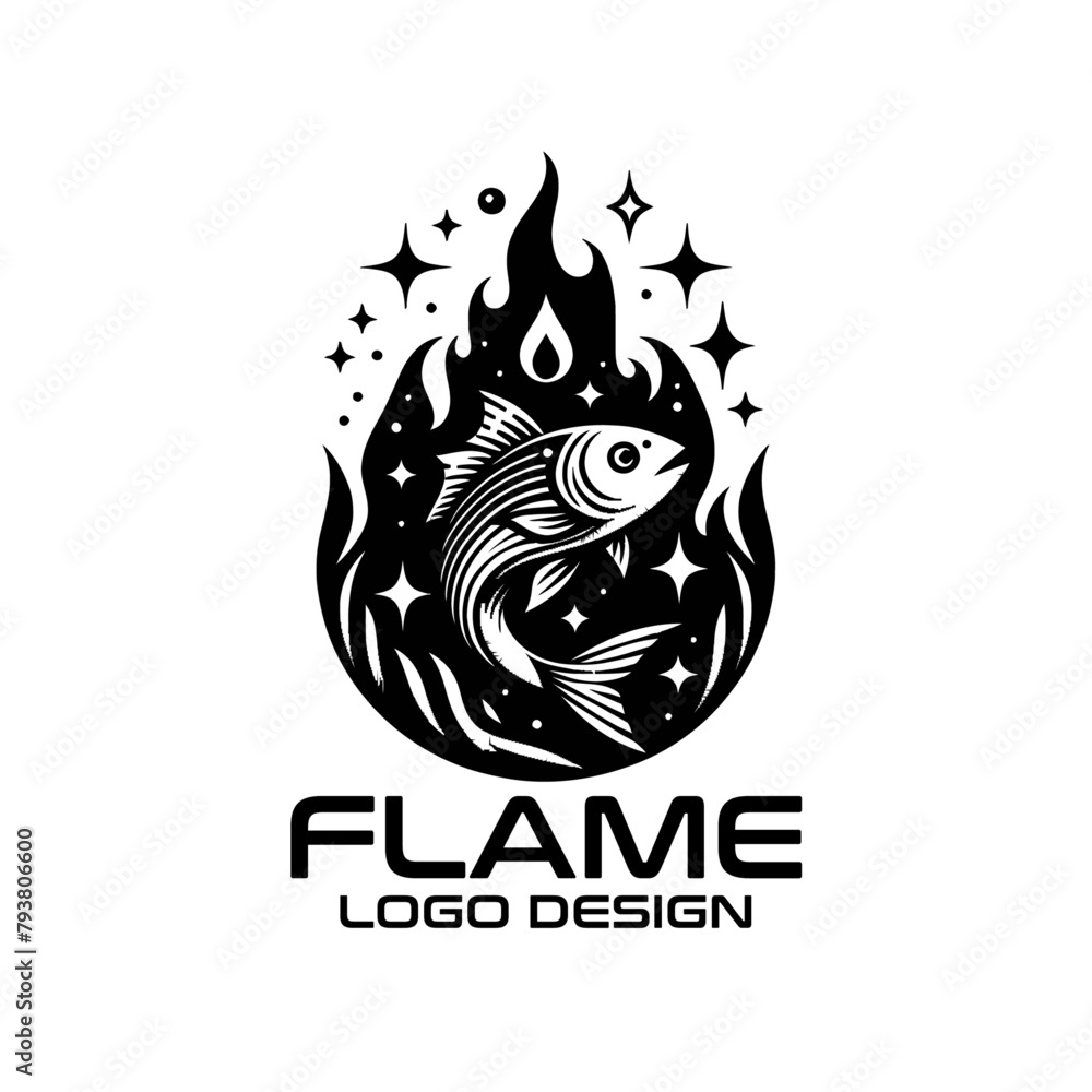 Flame Vector Logo Design Flame Vector Logo Design