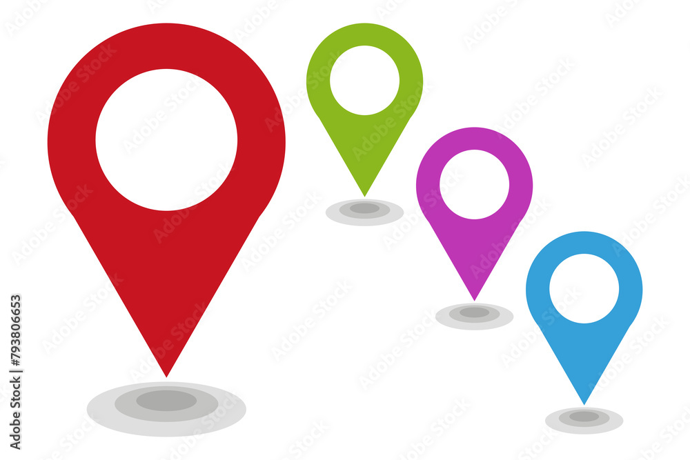 map pointer icon, GPS location symbol, map pin sign, map icon sign on white background, arrow pin logo, location sign, vector artwork map pointer icon, GPS location symbol, map pin sign, map icon sign on white background, arrow pin logo, location sign, vector artwork