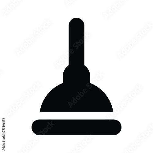 plunger icon, a Toilet equipment vector, editable vector