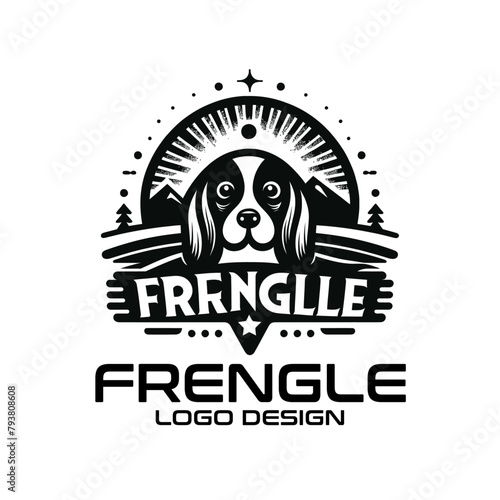 Frengle Dog Vector Logo Design photo