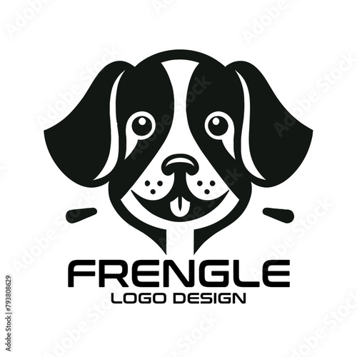 Frengle Dog Vector Logo Design photo