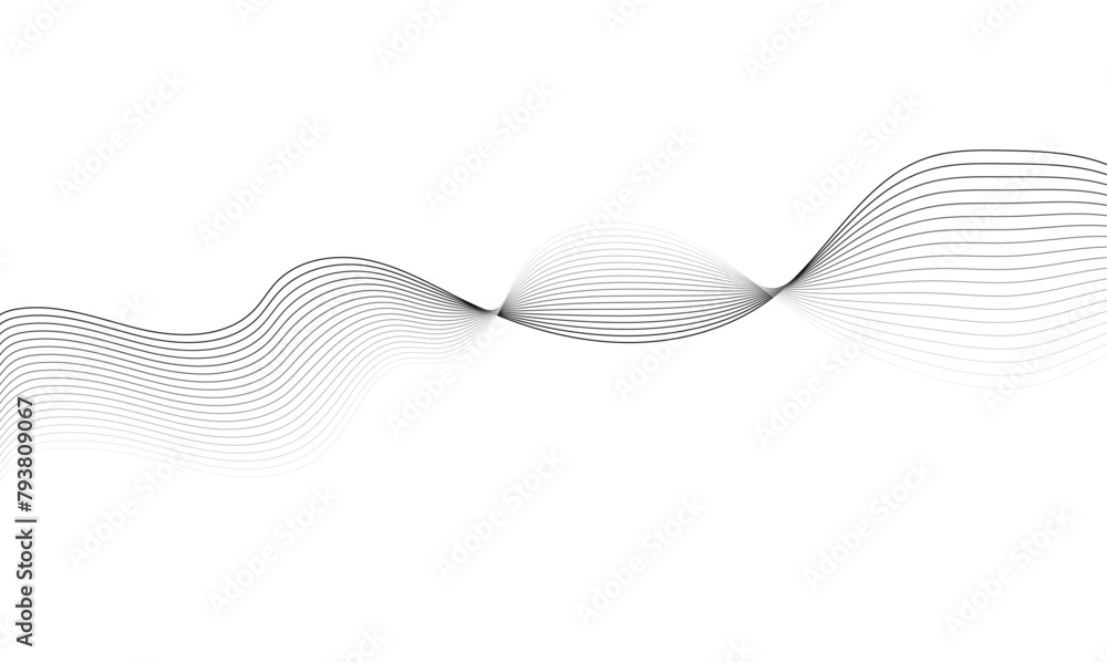 Technology and business wave lines on transparent background. Vector curve wave line seamless pattern. Gray curved line for banner design and frequency sound wave line. Future technology concept. Technology and business wave lines on transparent background. Vector curve wave line seamless pattern. Gray curved line for banner design and frequency sound wave line. Future technology concept.