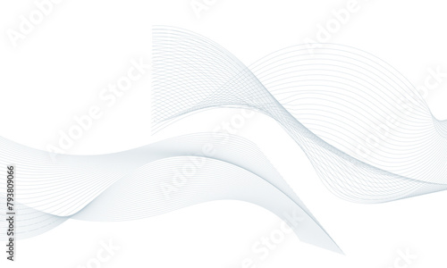 Digital futuristic technology concept banner background. Wave business curve lines on transparent background. Abstract wavy ocean line and future technology  business  voice  sound  music  poster  ban