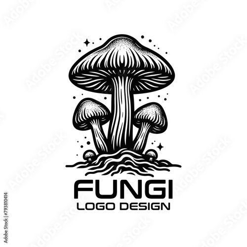 Fungi Vector Logo Design