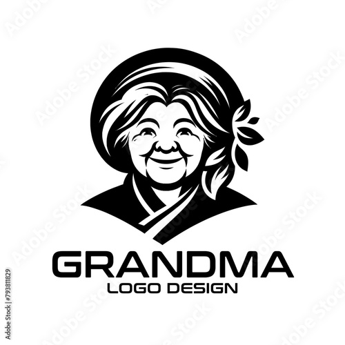Grandma Vector Logo Design