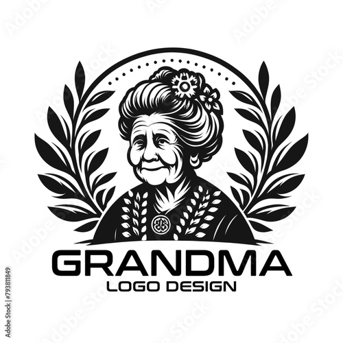 Grandma Vector Logo Design