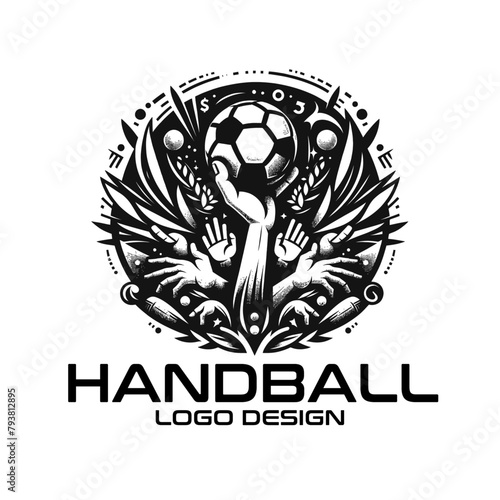 Handball Vector Logo Design