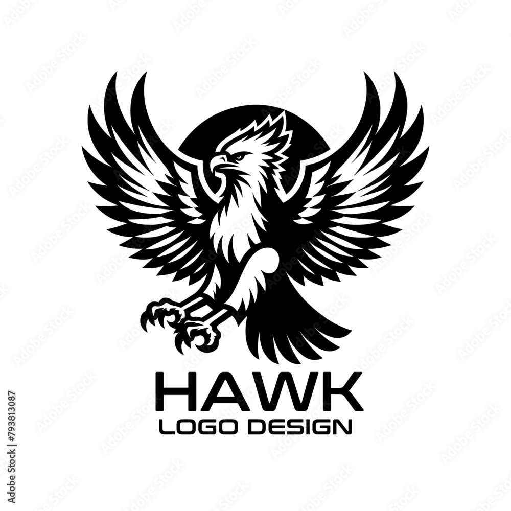 Obraz premium Hawk Vector Logo Design