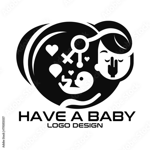 Have A Baby Vector Logo Design photo