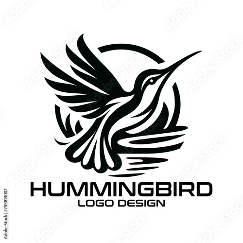 Hummingbird Vector Logo Design