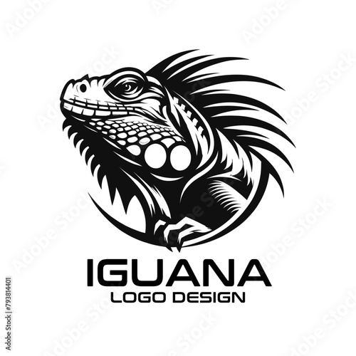 Iguana Vector Logo Design