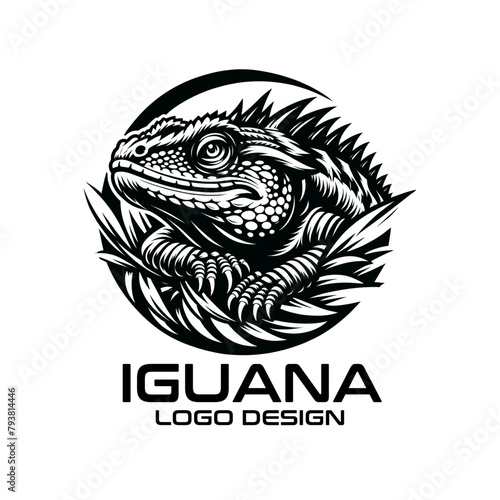 Iguana Vector Logo Design