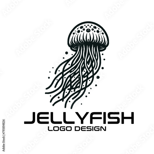 Jellyfish Vector Logo Design photo