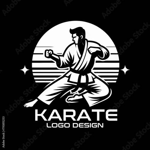Karate Vector Logo Design