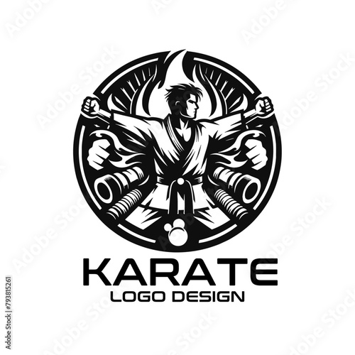 Karate Vector Logo Design