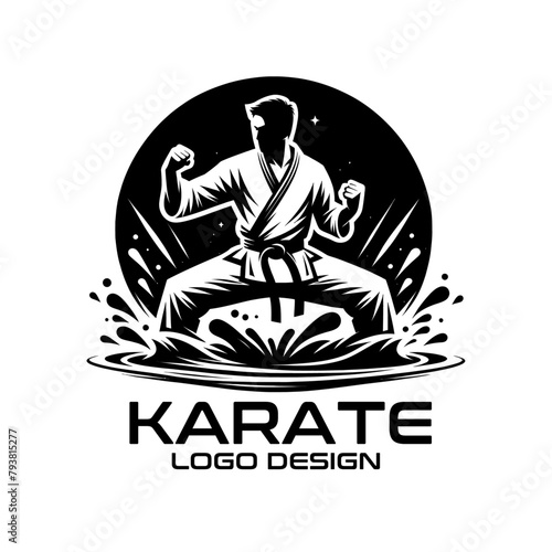 Karate Vector Logo Design