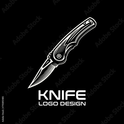 Knife Vector Logo Design