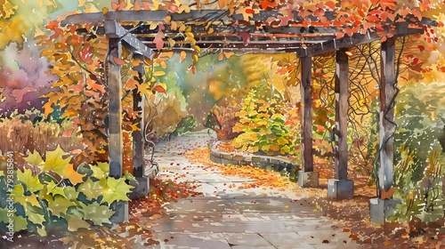 Autumnal Passage A Vine Cov...