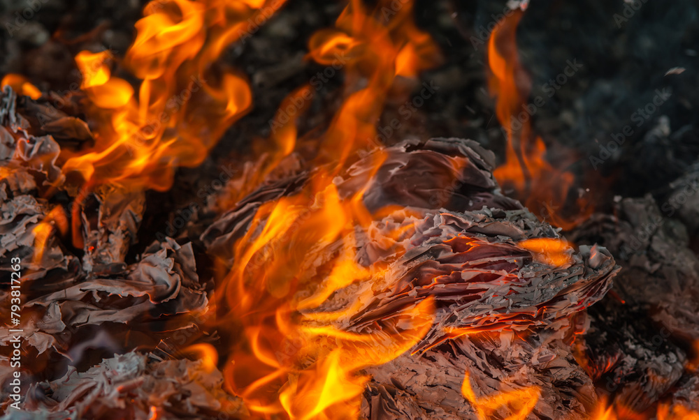 Burning documents causes air pollution. Burning documents causes air pollution.