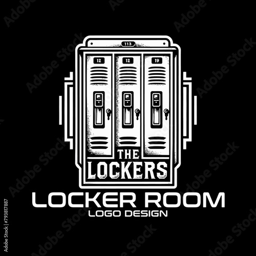 Locker Room Vector Logo Design photo