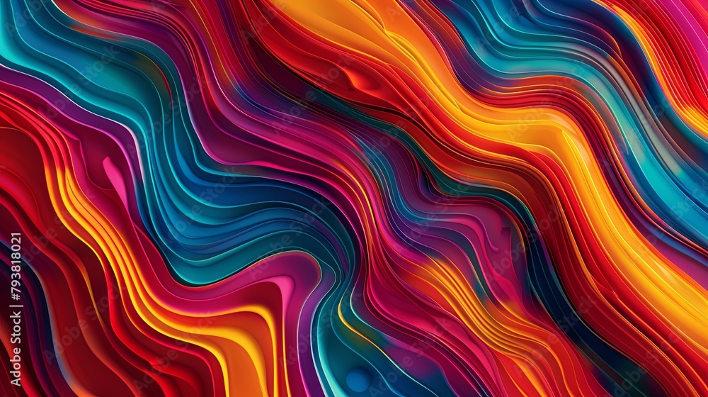 Vibrant Ripple Abstract Flowing Stripes Illusion Vibrant Ripple Abstract Flowing Stripes Illusion
