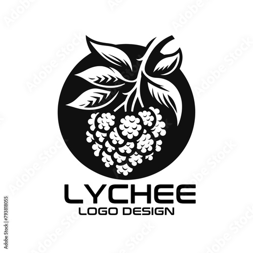 Lychee Vector Logo Design photo