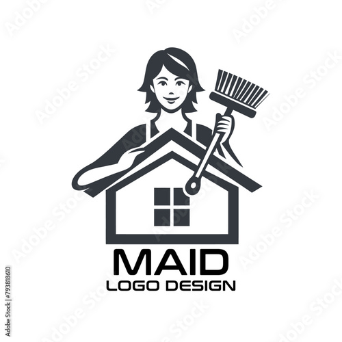 Maid Vector Logo Design