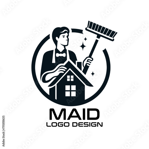 Maid Vector Logo Design