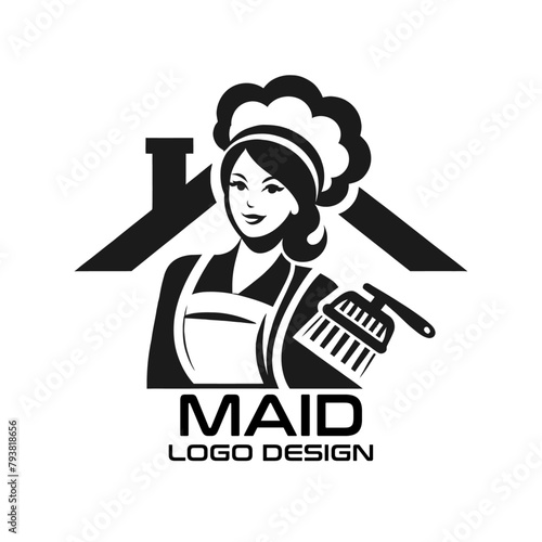 Maid Vector Logo Design