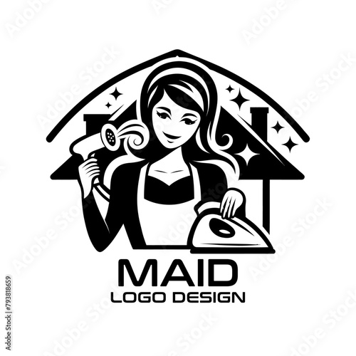 Maid Vector Logo Design