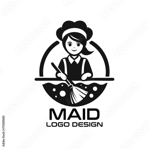 Maid Vector Logo Design