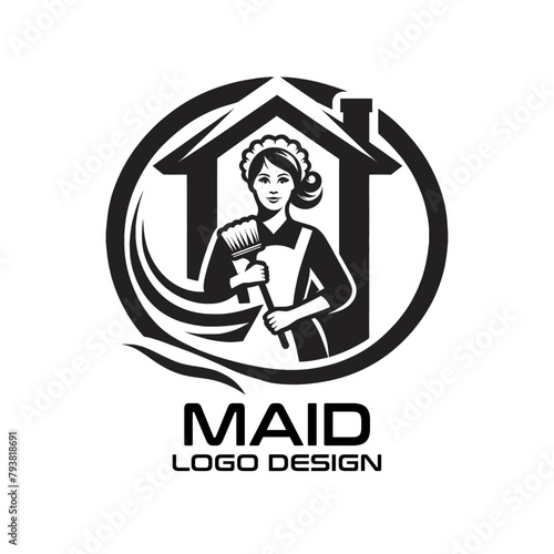 Maid Vector Logo Design